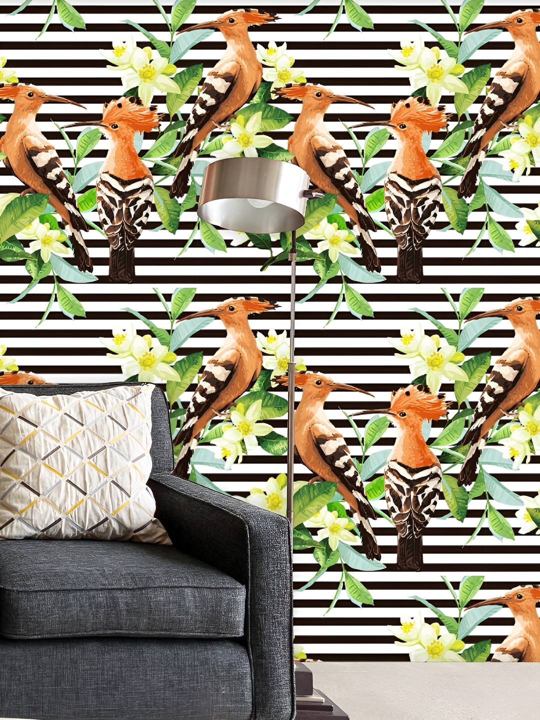 

ArtzFolio White & Black Printed Self Adhesive Wall Decal