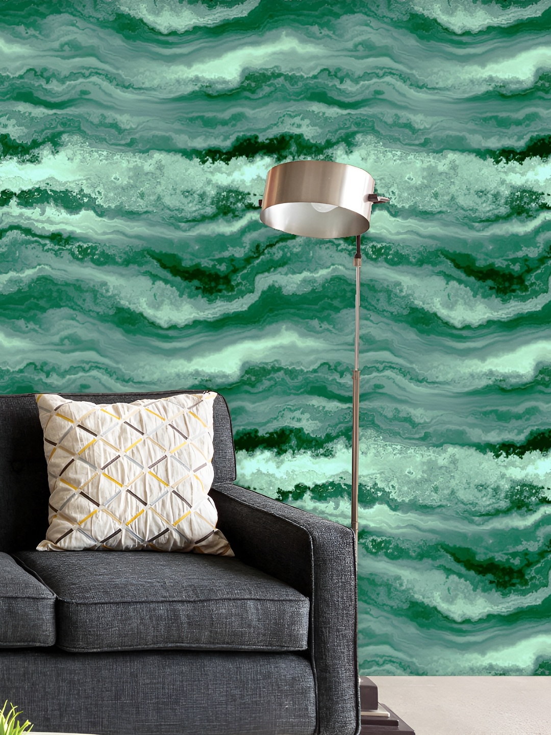 

ArtzFolio Green Abstract Printed Self-Adhesive Peel & Stick Wallpaper