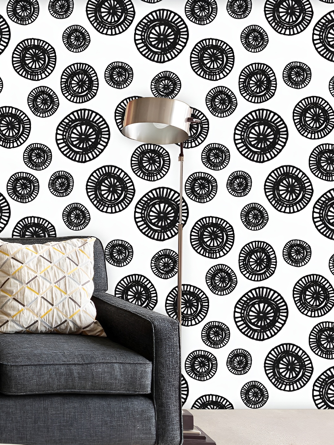 

ArtzFolio White & Black Printed Self Adhesive Wallpaper