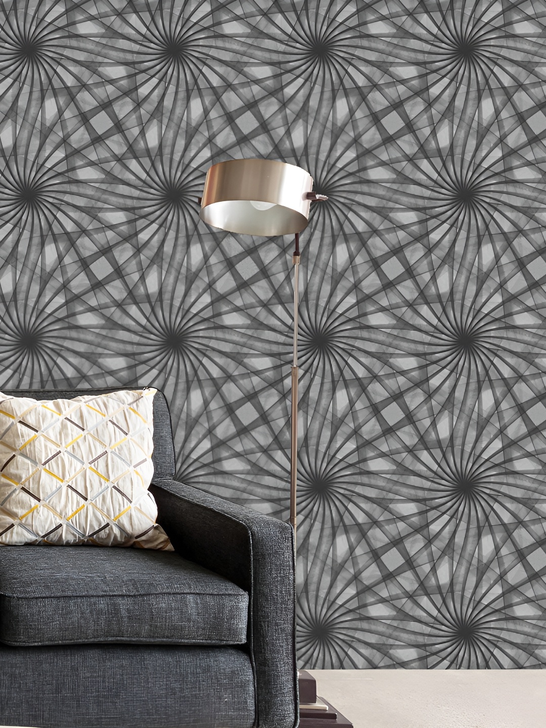 

ArtzFolio Black & Grey Abstract Printed Self Adhesive Wall Decal