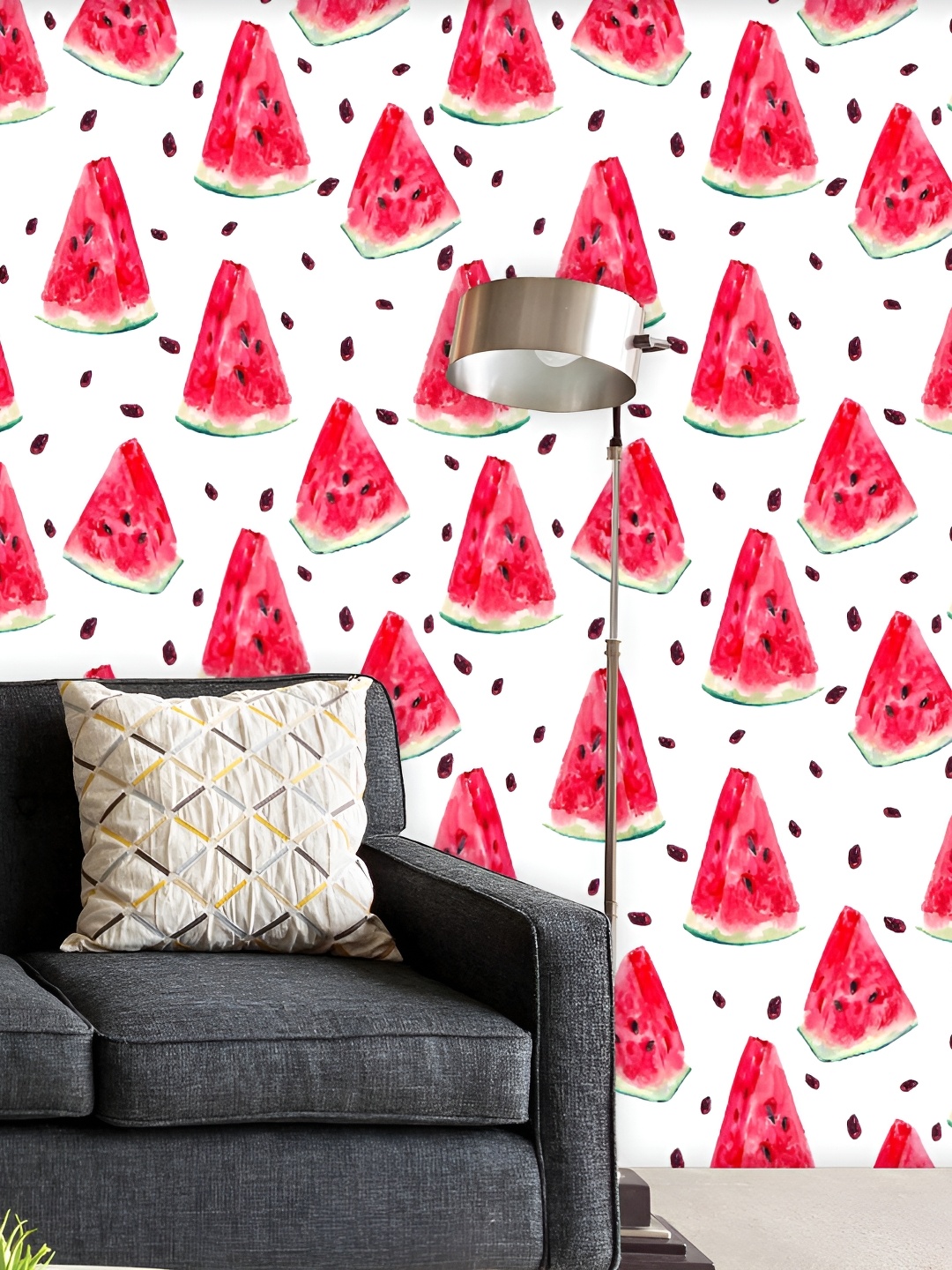 

ArtzFolio White & Red Watermelon Printed Self-Adhesive Wallpaper