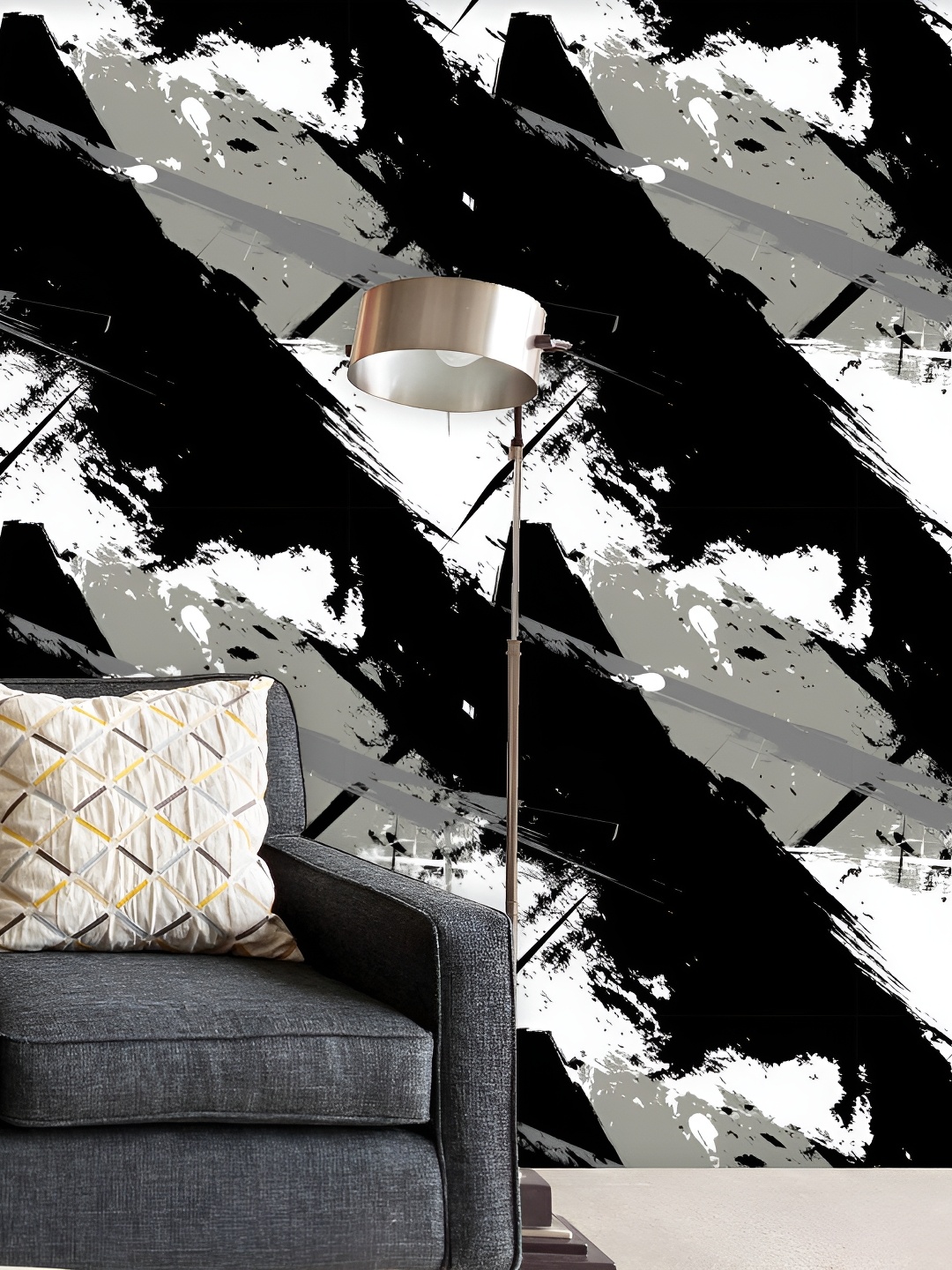 

ArtzFolio Black Peel & Stick Self-Adhesive Wallpaper
