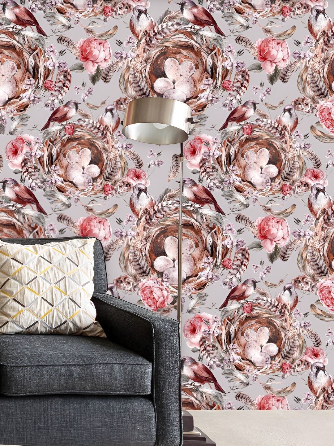 

ArtzFolio Grey Peel & Stick Self-Adhesive Wallpaper