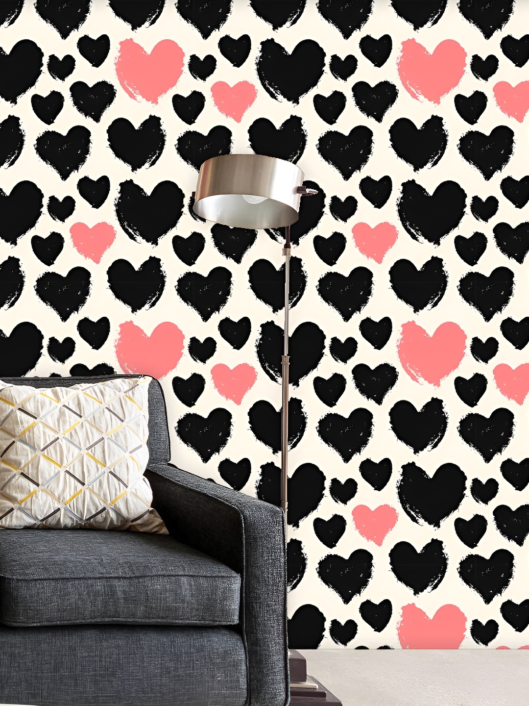 

ArtzFolio White & Black Self-Adhesive Peel & Stick Wallpaper