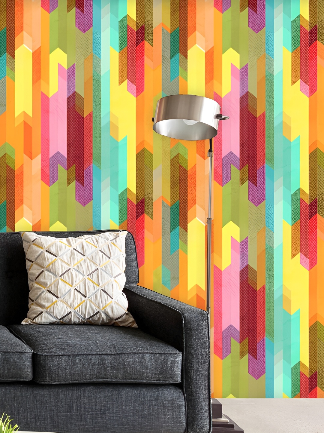 

ArtzFolio Yellow Self-Adhesive Non-PVC Peel & Stick Wallpaper, Multi