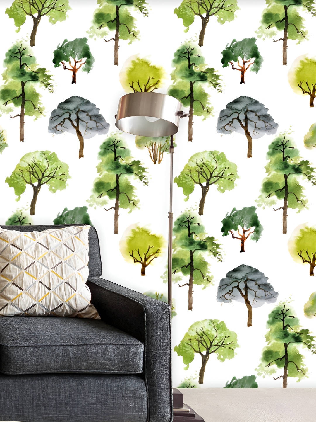 

ArtzFolio White Printed Self-Adhesive Wallpaper