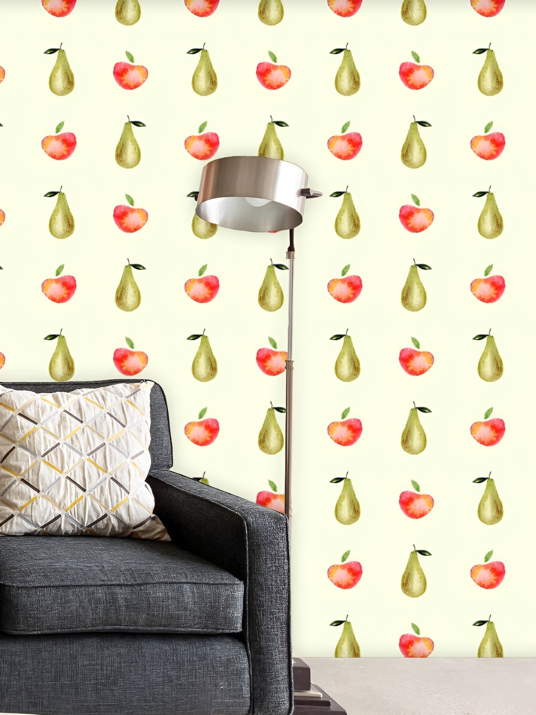 

ArtzFolio Cream & Red Printed Self Adhesive Wallpaper