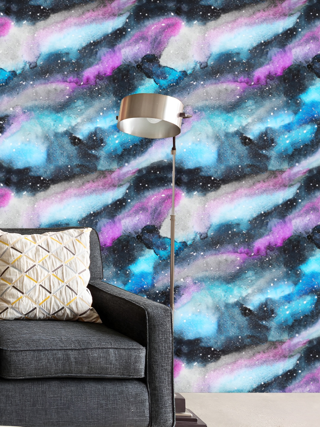 

ArtzFolio Multicoloured Abstract Printed Self Adhesive Wallpaper, Multi