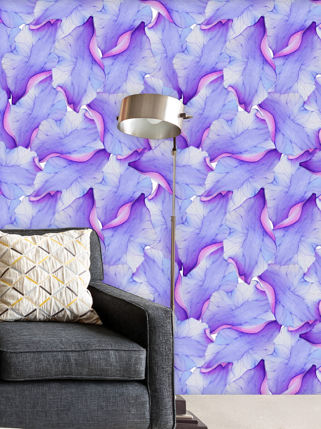

ArtzFolio Purple & Pink Abstract Printed Self Adhesive Wallpaper