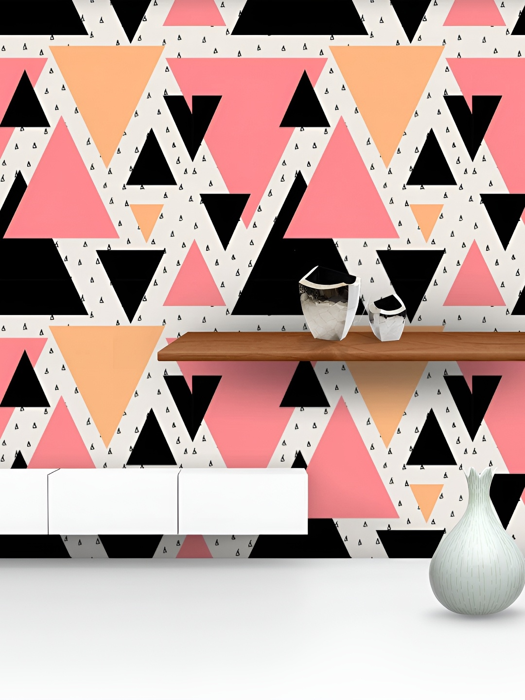 

ArtzFolio White & Pink Printed Self Adhesive Wallpaper