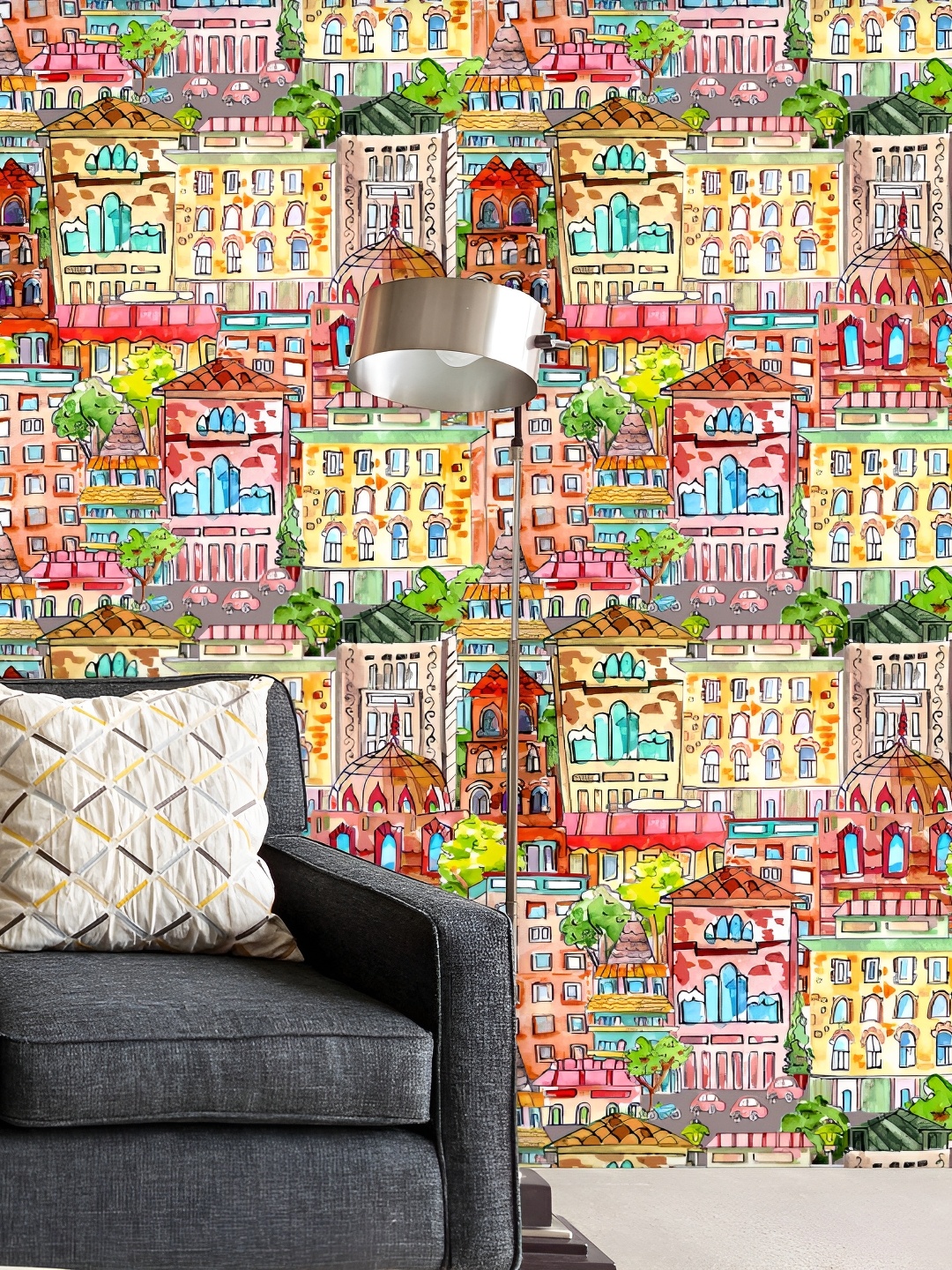 

ArtzFolio 1-Piece Printed Self-Adhesive Wallpaper, Multi