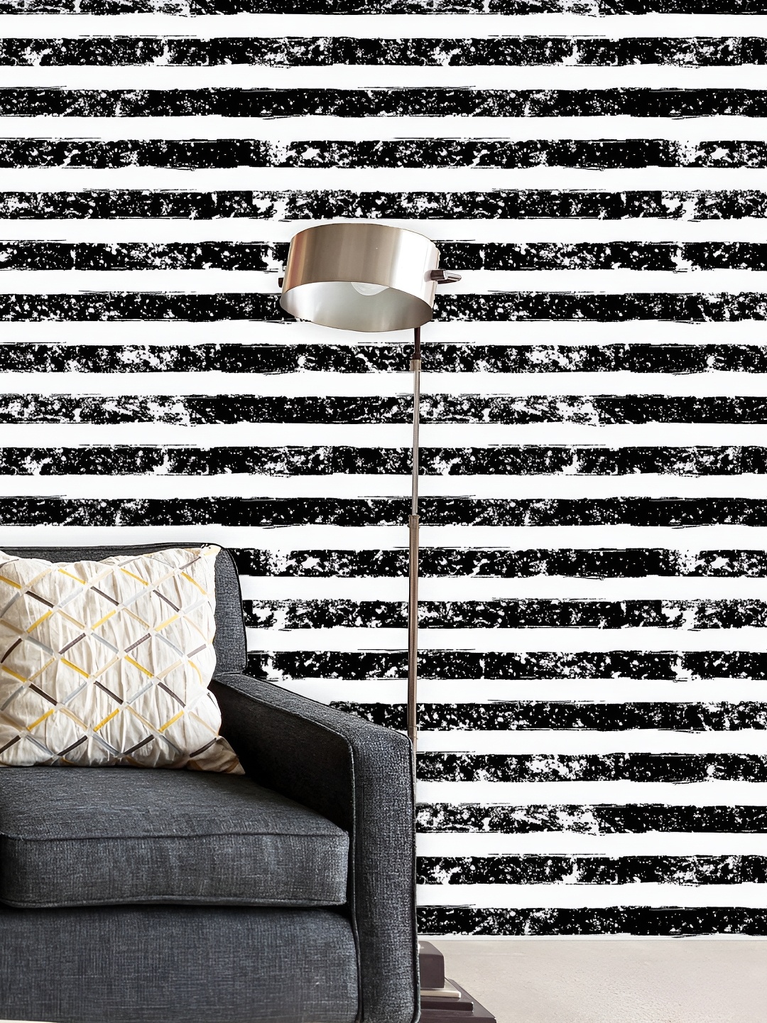 

ArtzFolio Printed Peel & Stick Non-PVC Vinyl Self-Adhesive Wallpaper, Black