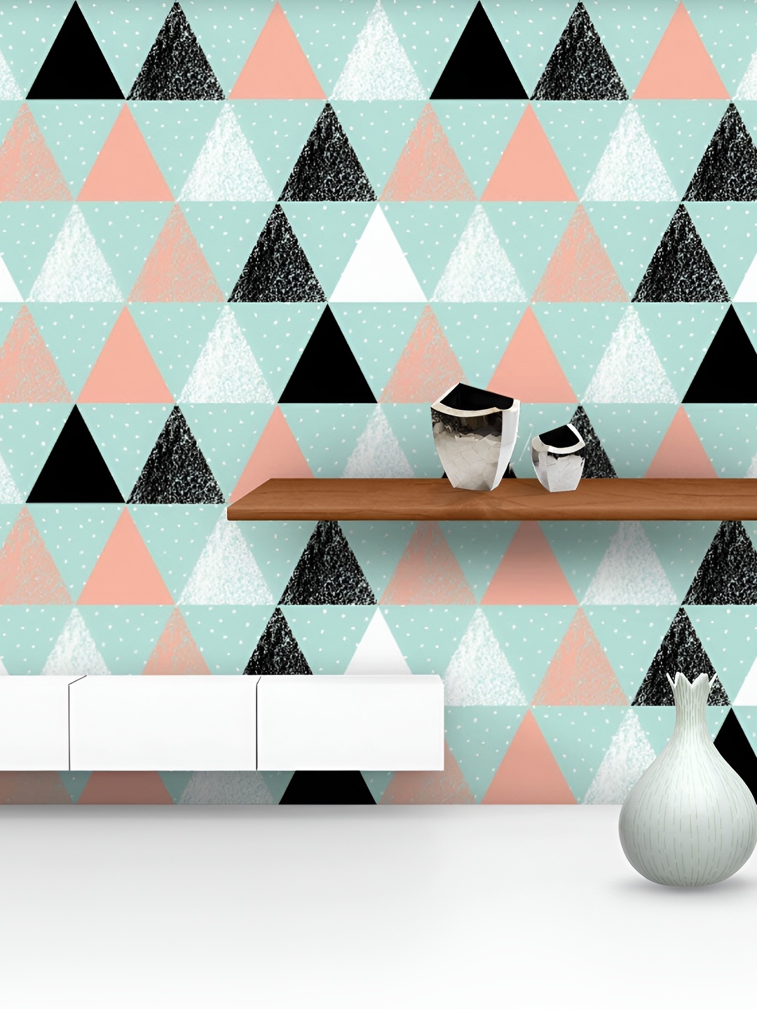 

ArtzFolio Black & Blue Geometric Printed Self-Adhesive Peel & Stick Wall Sticker