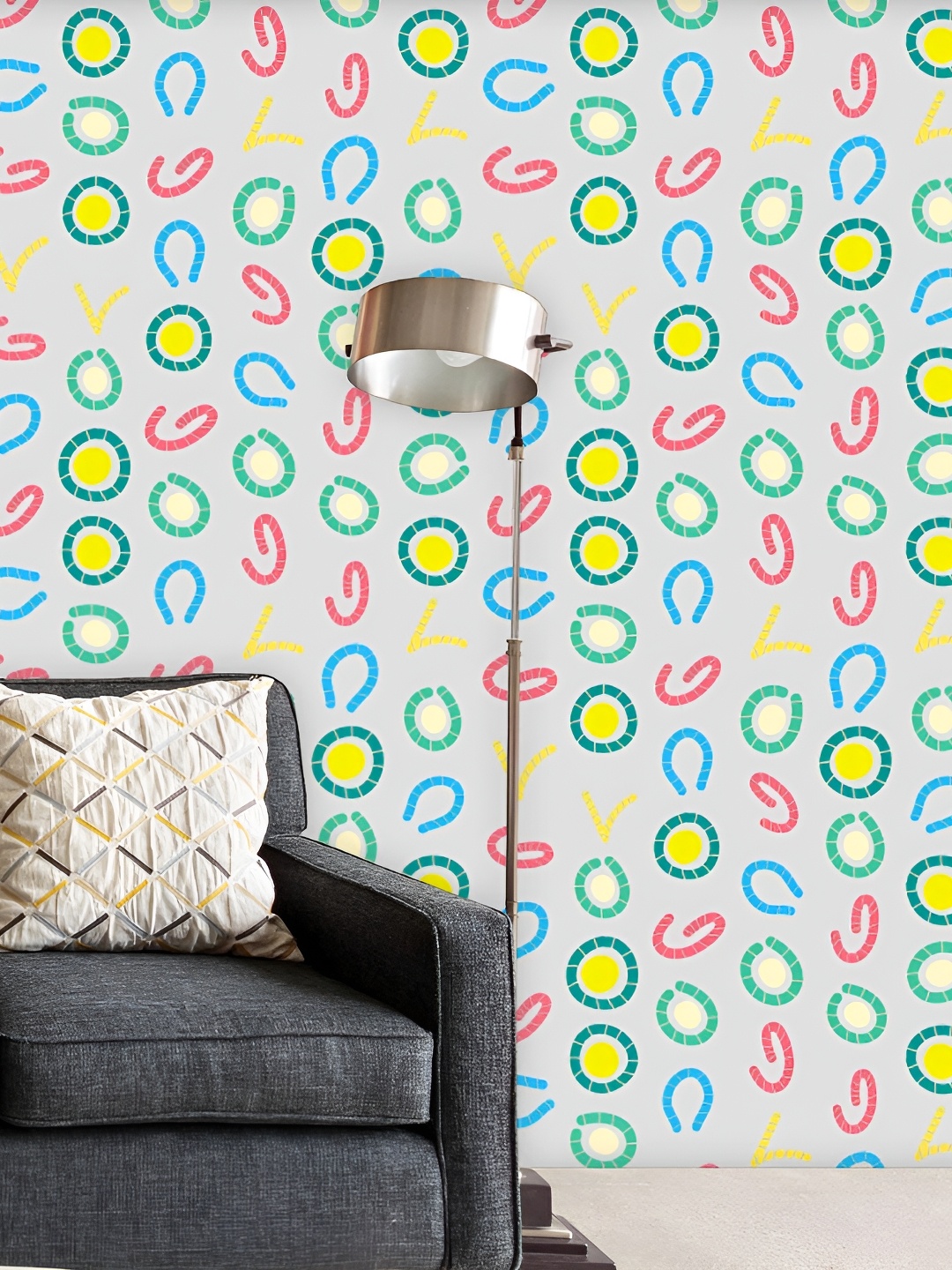 

ArtzFolio White Abstract Print Peel & Stick Self-Adhesive Wall Sticker