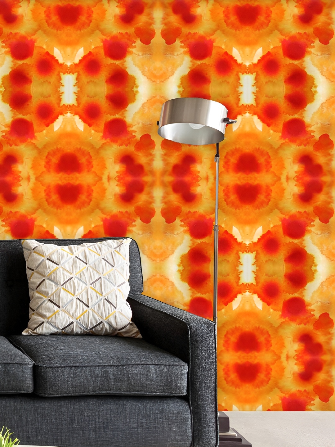 

ArtzFolio Orange Coloured Abstract Printed Self-Adhesive Peel & Stick Wall Stickers