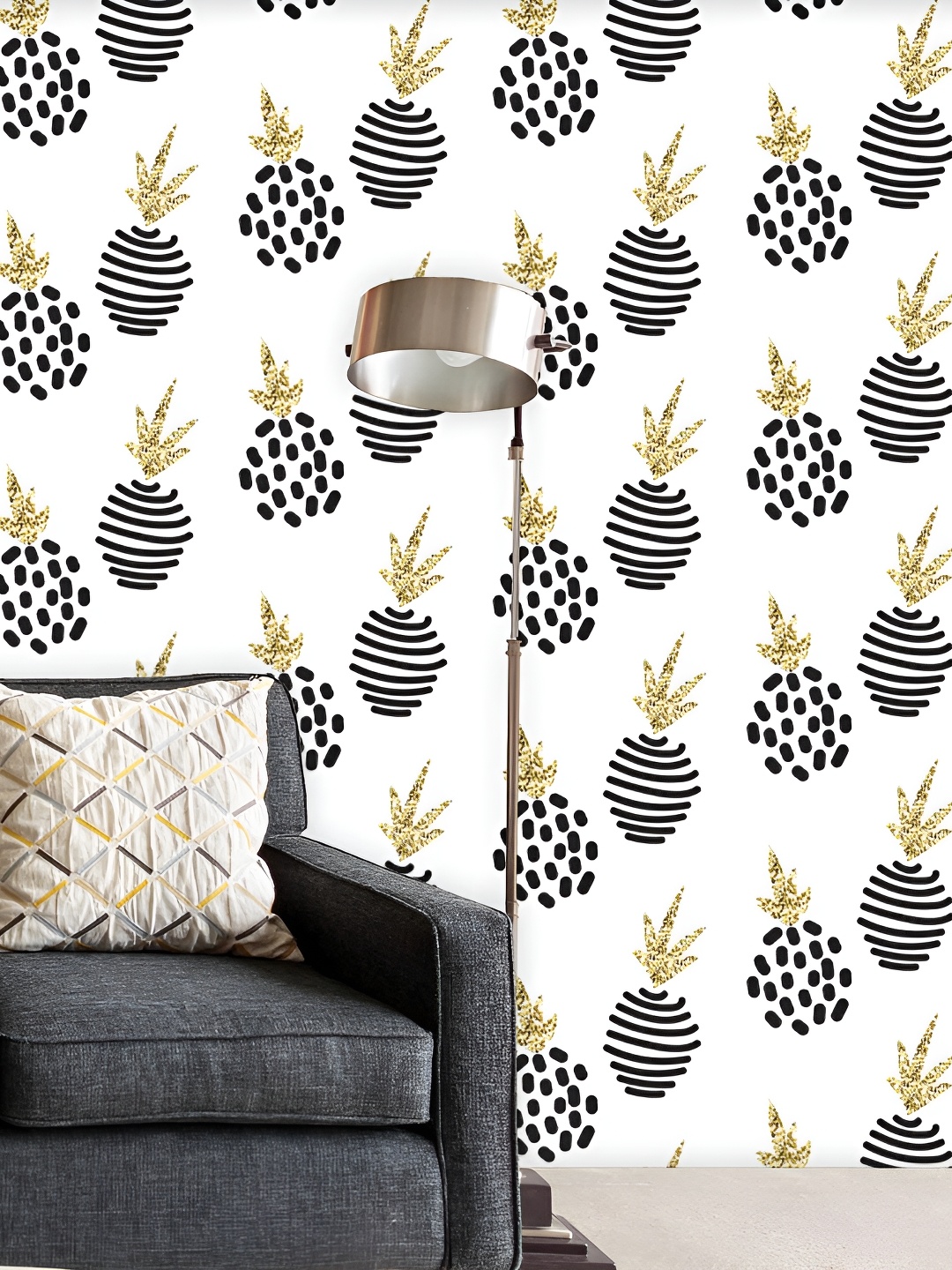 

ArtzFolio White & Black Printed Self Adhesive Wallpaper