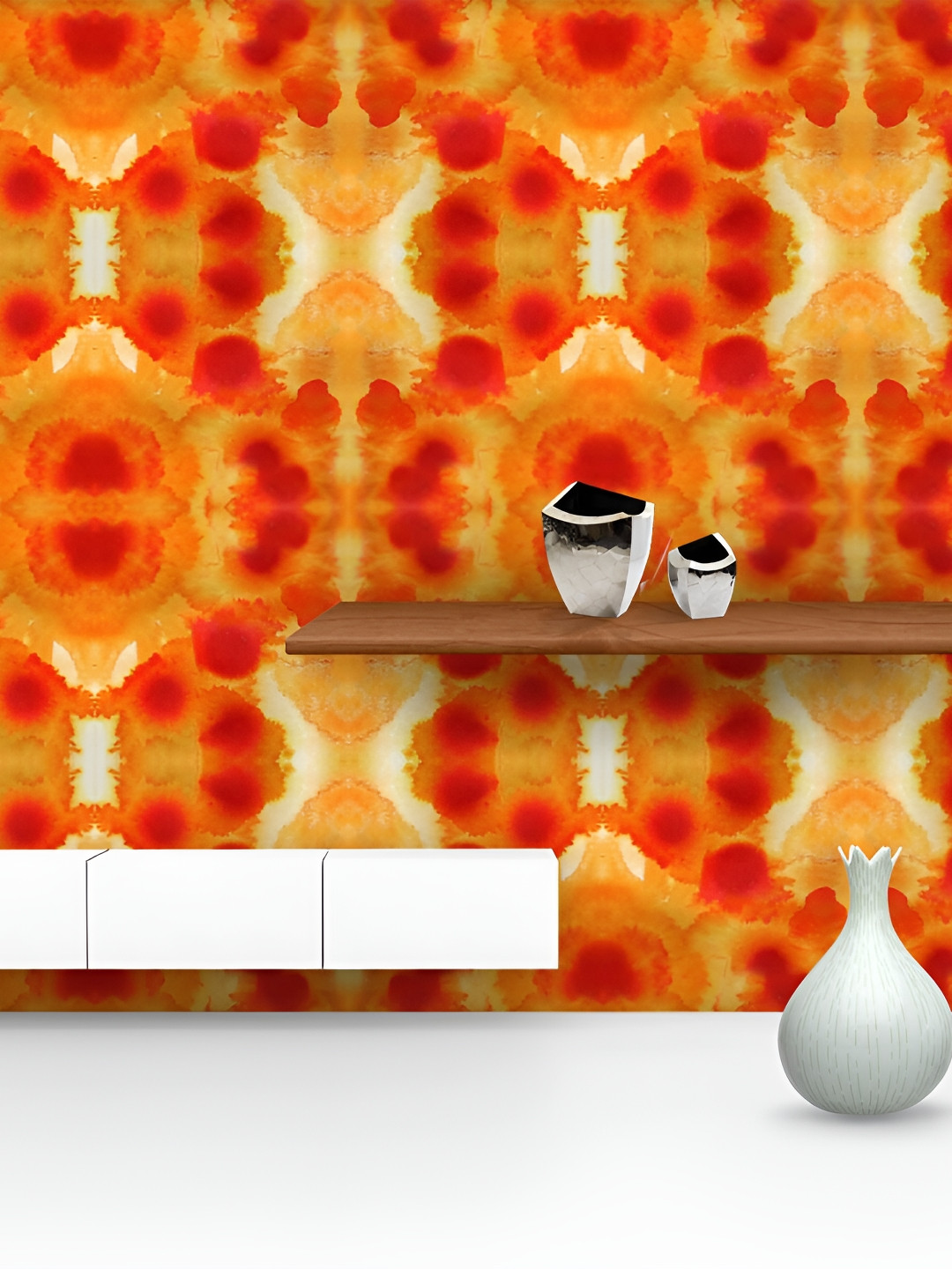 

ArtzFolio Orange Printed Peel & Stick Wall Decals