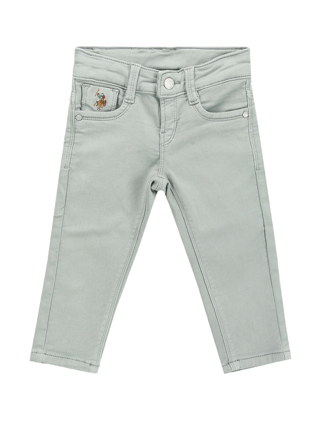 

U.S. Polo Assn. Kids Boys Classic Slim Fit Stretchable Jeans, Green