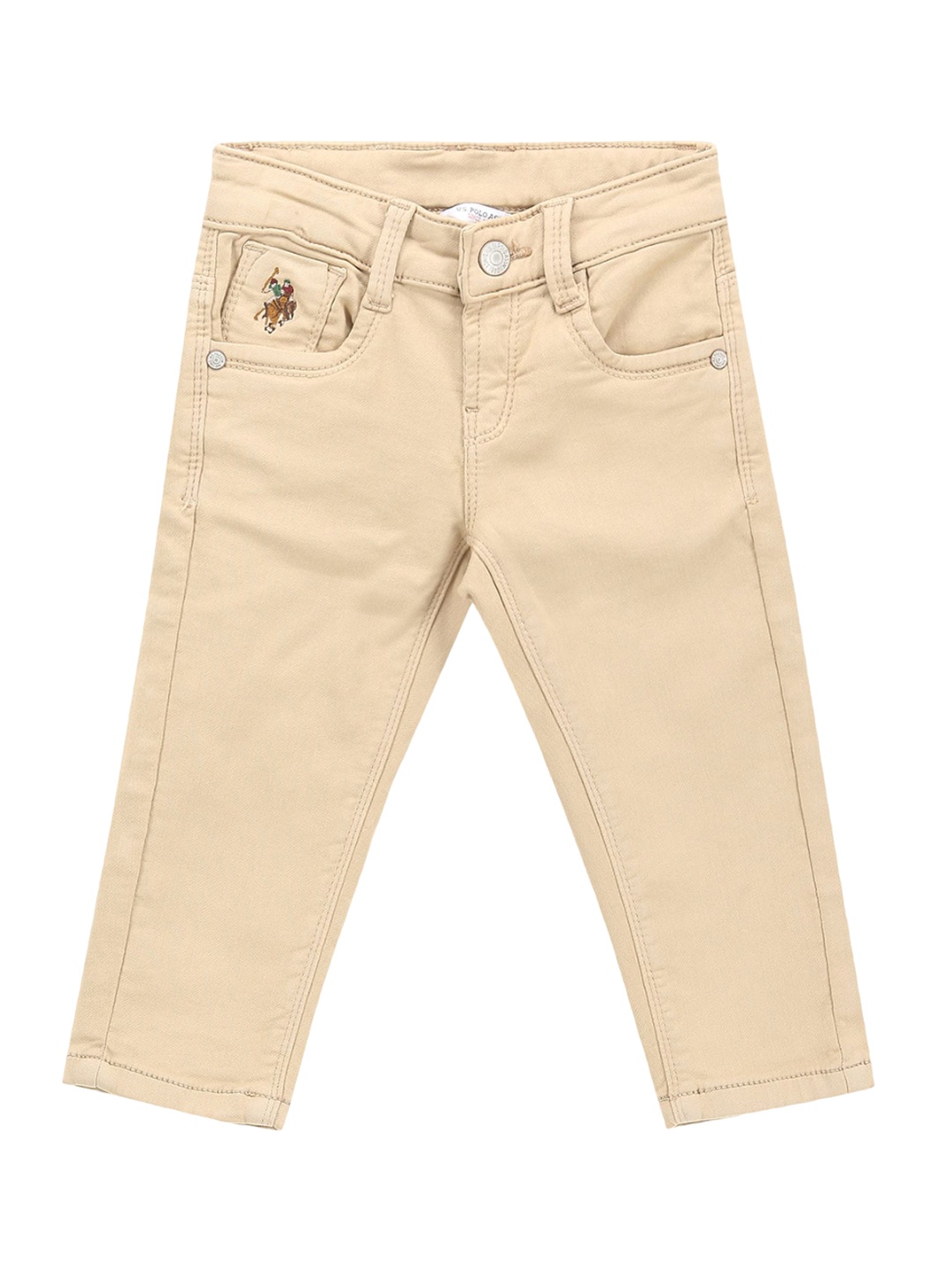 

U.S. Polo Assn. Kids Boys Classic Slim Fit Stretchable Jeans, Beige