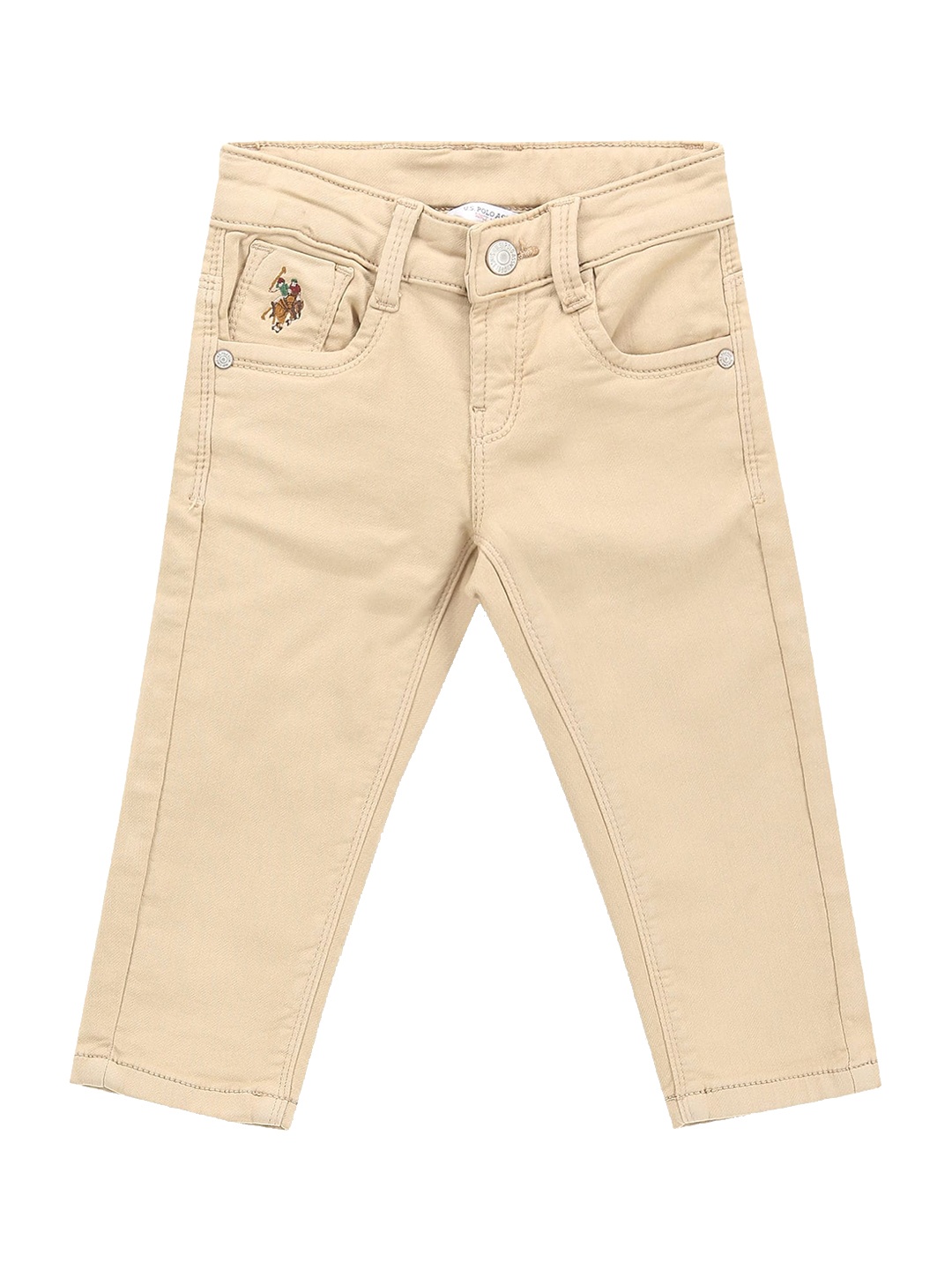 

U.S. Polo Assn. Kids Boys Classic Slim Fit Stretchable Jeans, Beige