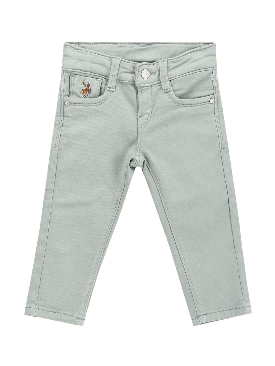 

U.S. Polo Assn. Kids Boys Classic Slim Fit Stretchable Jeans, Green