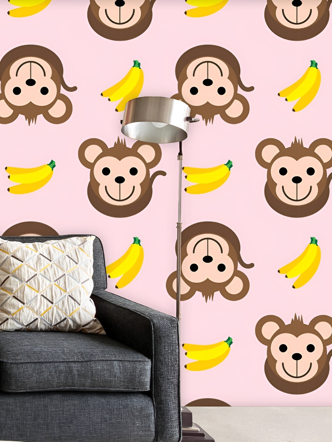 

ArtzFolio Pink & Brown Printed Self Adhesive Wallpaper Sticker