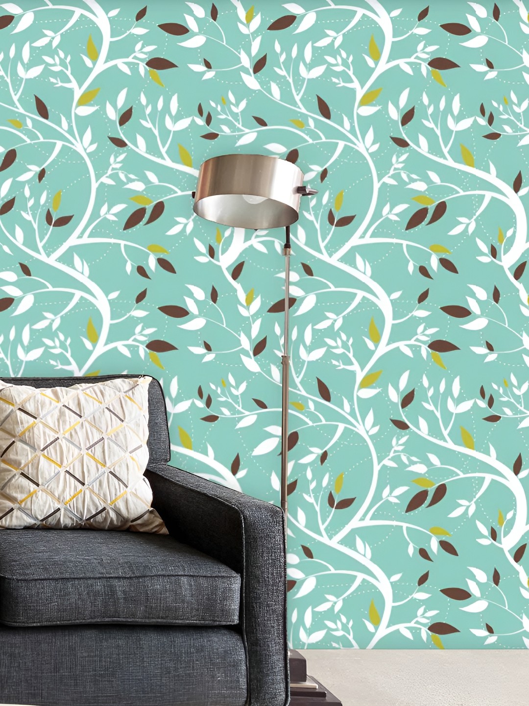 

ArtzFolio Blue & White Floral and Botanical Self-Adhesive Peel & Stick Wall Sticker