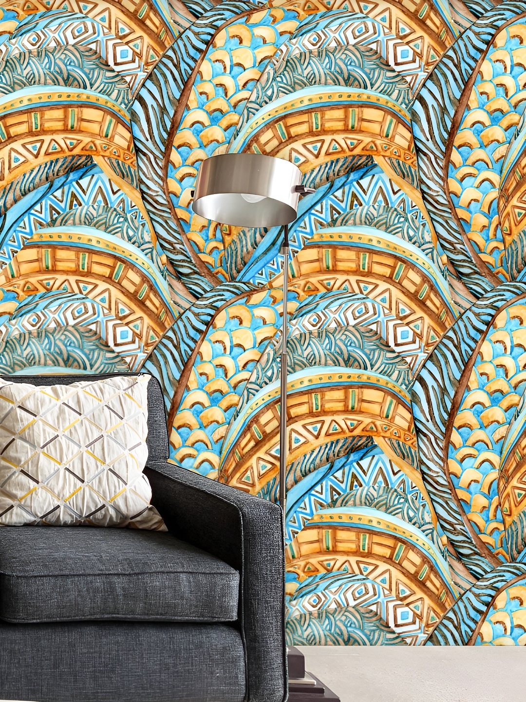

ArtzFolio Multicoloured Printed Self Adhesive Wallpaper, Multi
