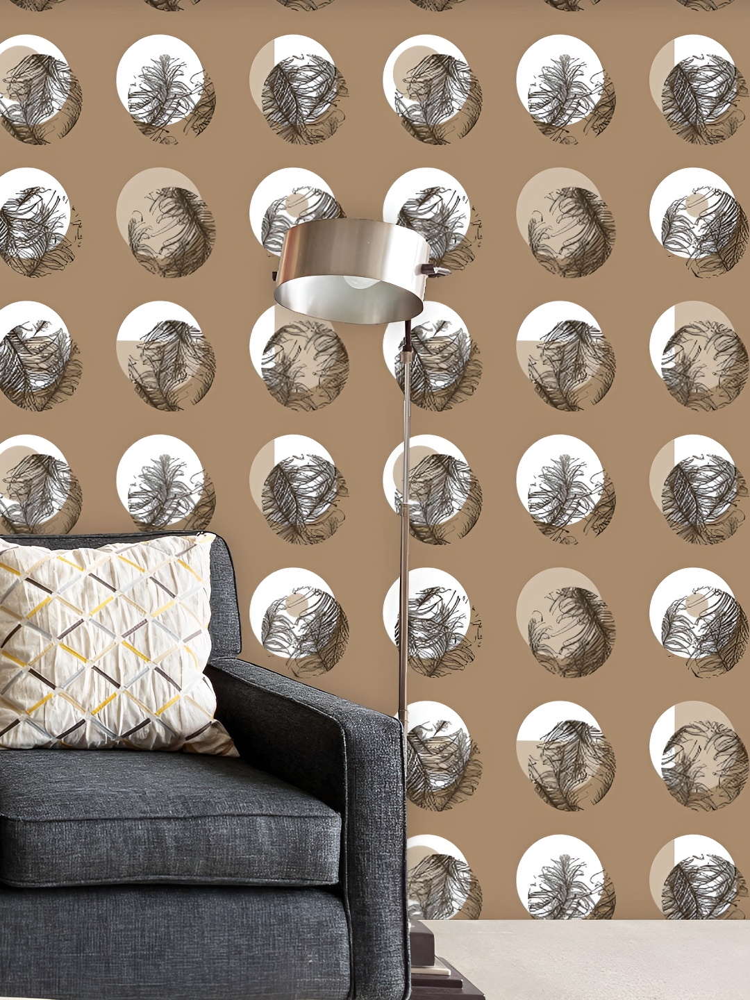 

ArtzFolio Brown & Black Abstract Printed Self-Adhesive Peel & Wall Sticker