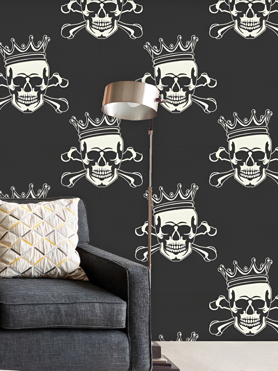 

ArtzFolio Black & Grey Printed Self Adhesive Decals & Stickers