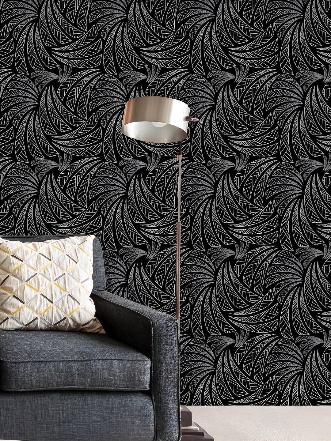 

ArtzFolio Black & White Floral and Botanical Printed Self Adhesive Wallpaper