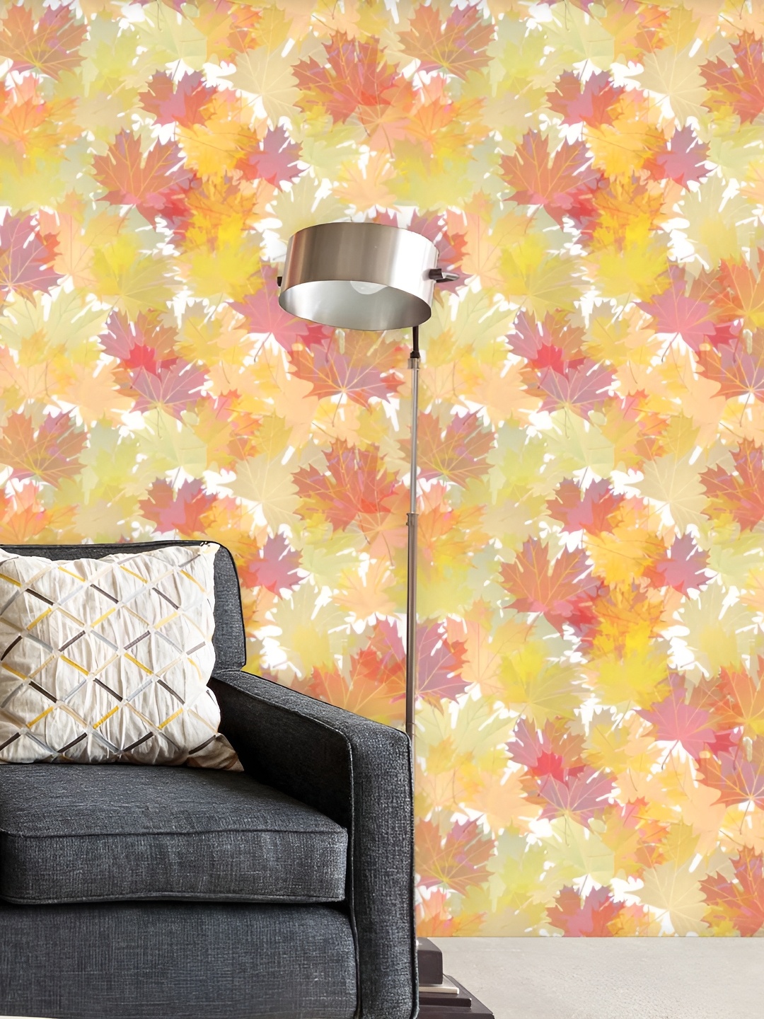 

ArtzFolio Yellow Peach Printed Self-Adhesive Water-Resistant Peel & Stick Wallpaper