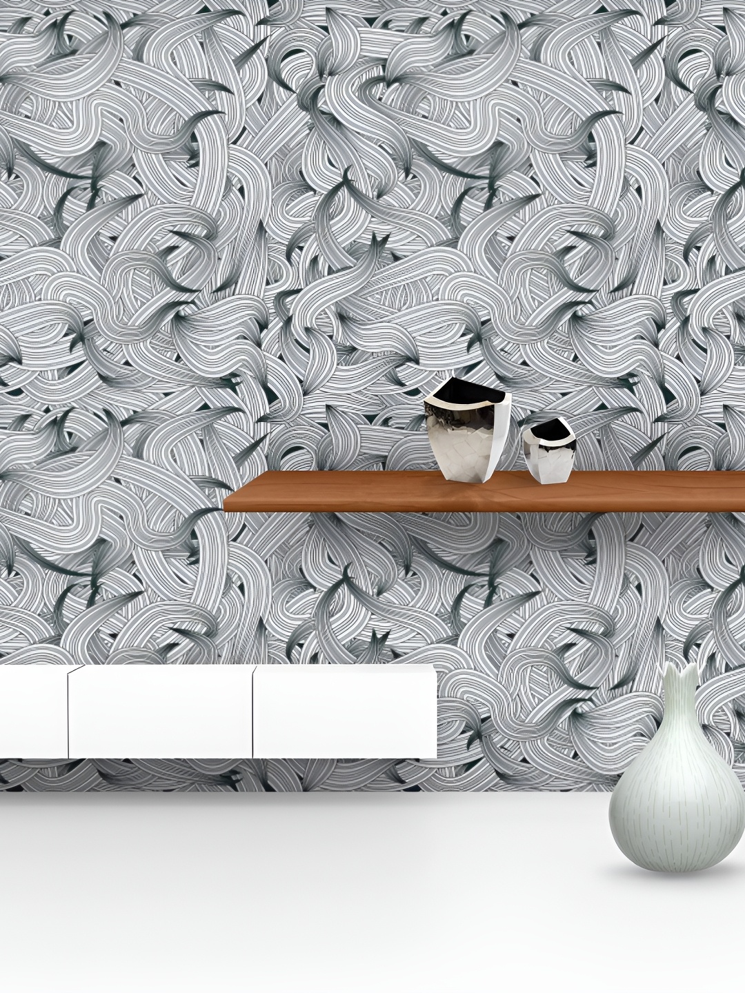 

ArtzFolio White & Black Printed Self-Adhesive Peel & Stick Wall Stickers