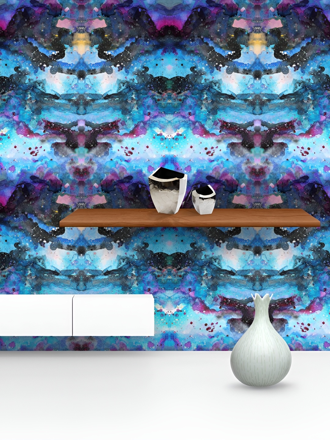 

ArtzFolio Blue & Pink Printed Self-Adhesive Wallpaper