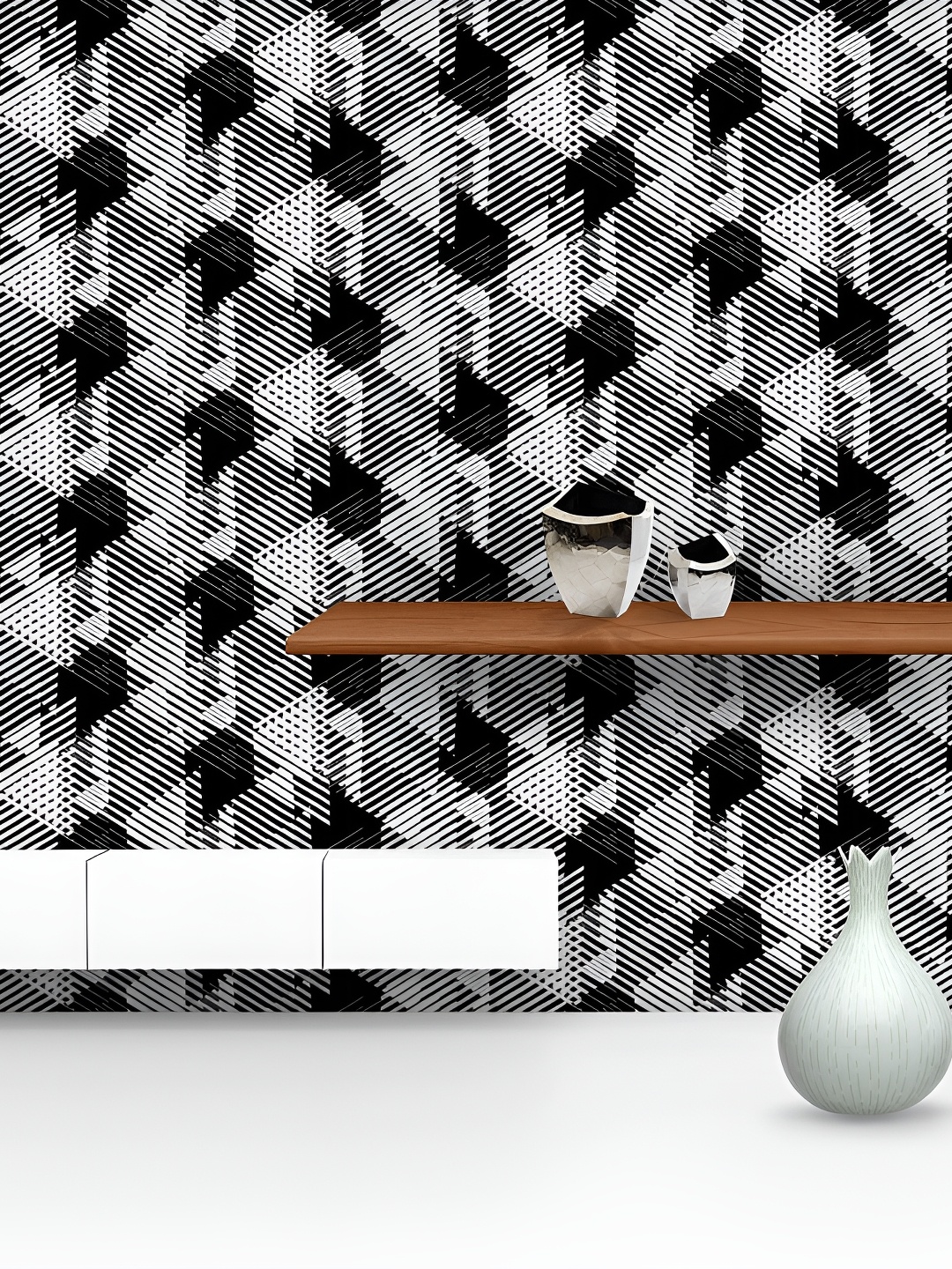 

ArtzFolio Black Non-PVC Self-Adhesive Peel & Stick Wallpaper