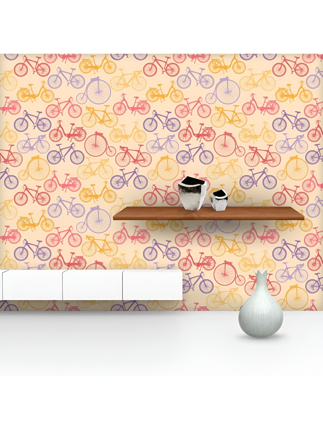 

ArtzFolio Printed Peel & Stick Non-PVC Vinyl Self-Adhesive Wallpaper, Multi