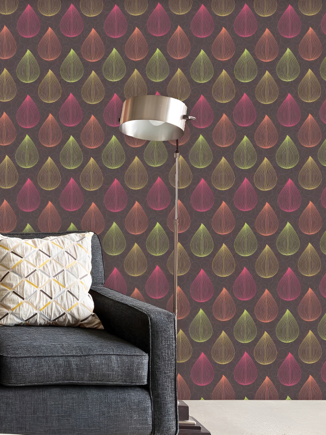

ArtzFolio Multicolor Abstract Printed Easy-to-Peel & Stick Wallpaper, Multi