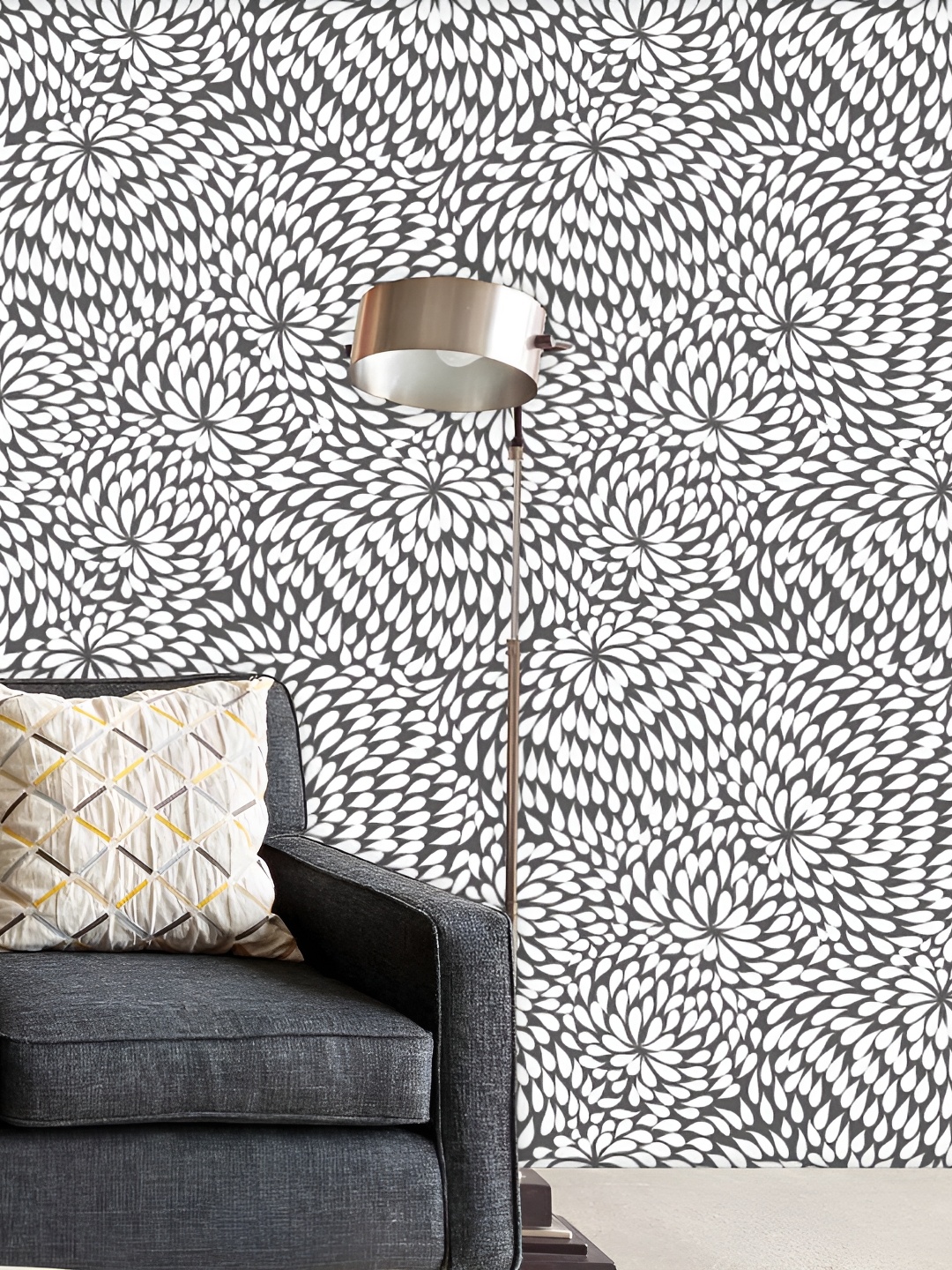

ArtzFolio White & Grey Printed Self Adhesive Decals & Stickers
