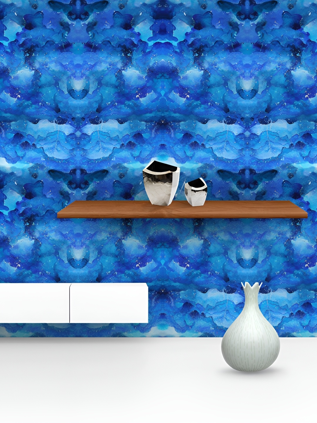 

ArtzFolio Blue Printed Self Adhesive Wallpaper