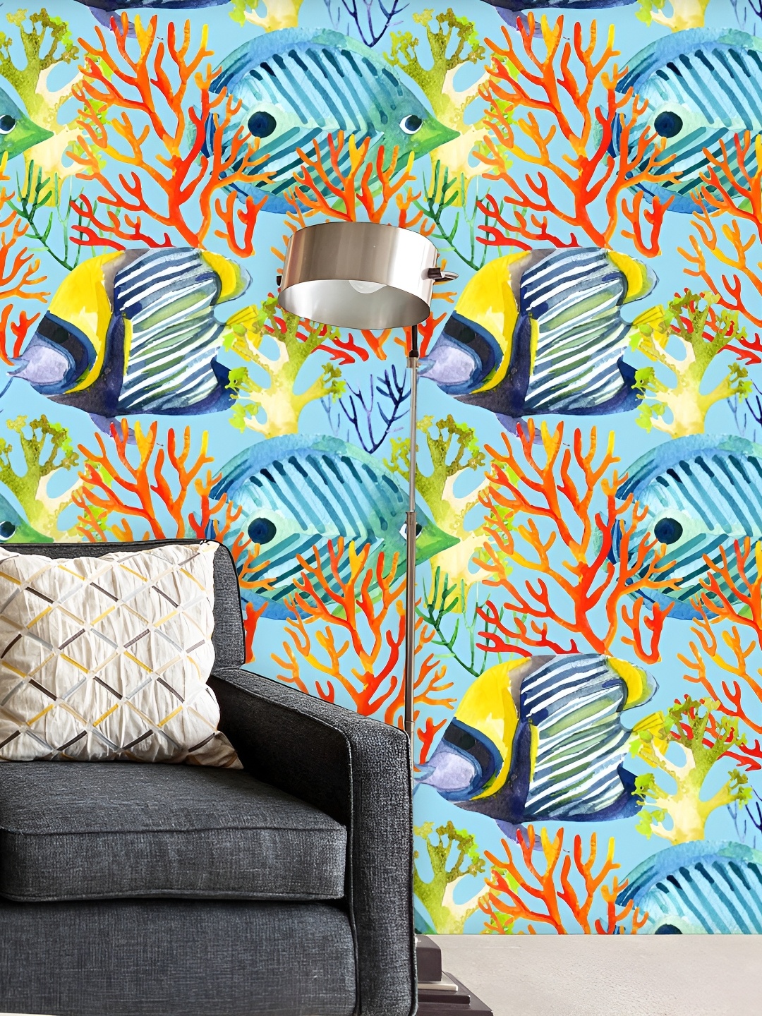 

ArtzFolio Yellow Peel & Stick Non-PVC Vinyl Self-Adhesive Wall Sticker