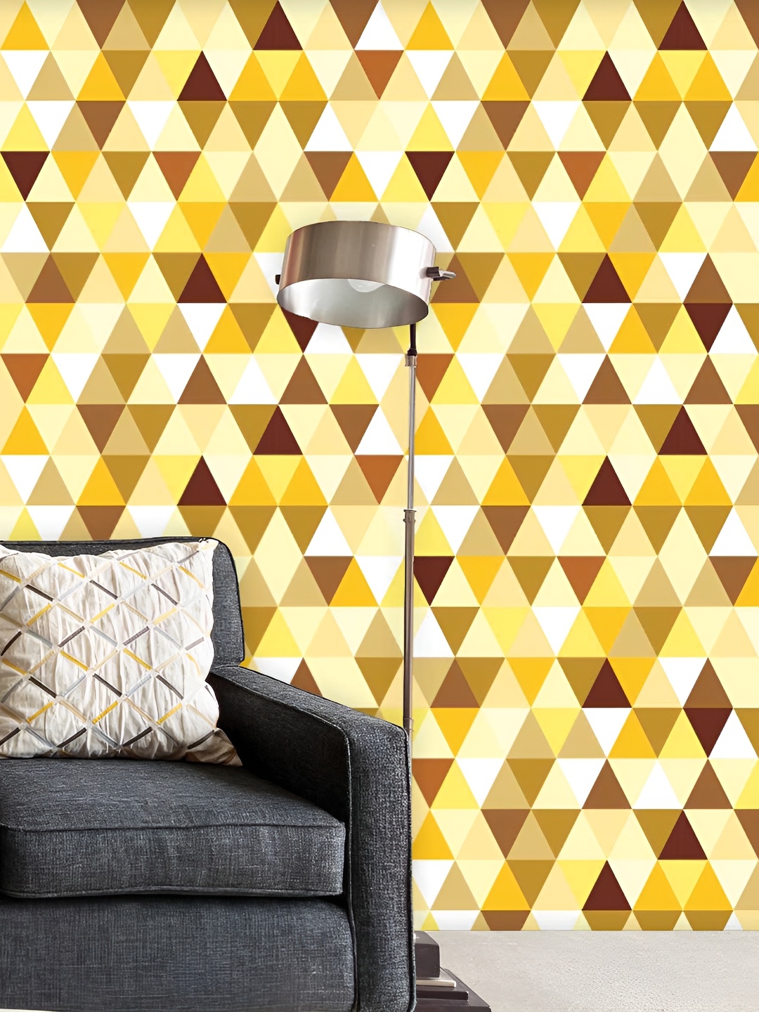 

ArtzFolio Yellow & Brown Printed Self Adhesive Decals & Stickers