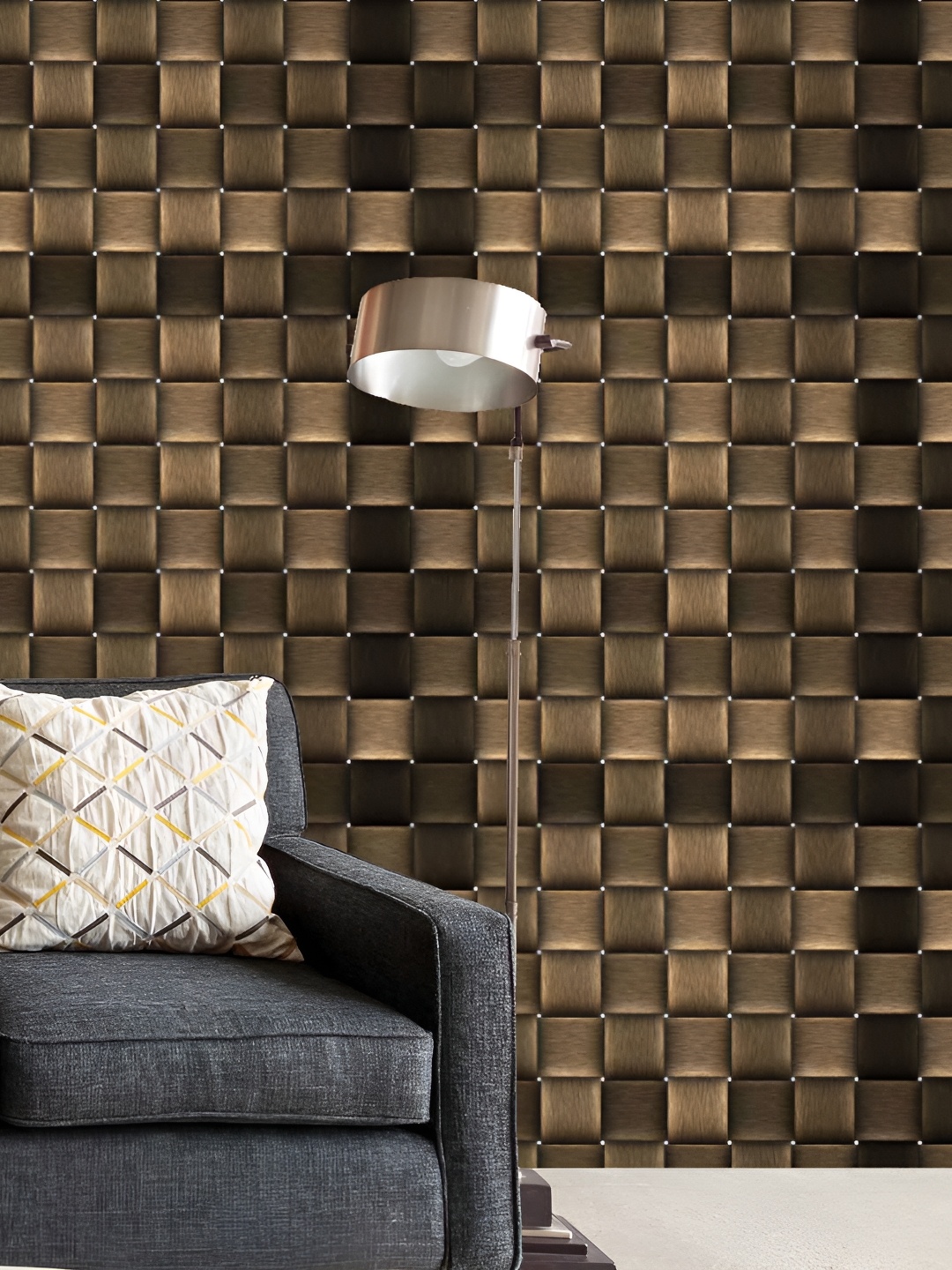 

ArtzFolio Printed Self Adhesive Waterproof Wallpaper 20 x 432 inch, Brown