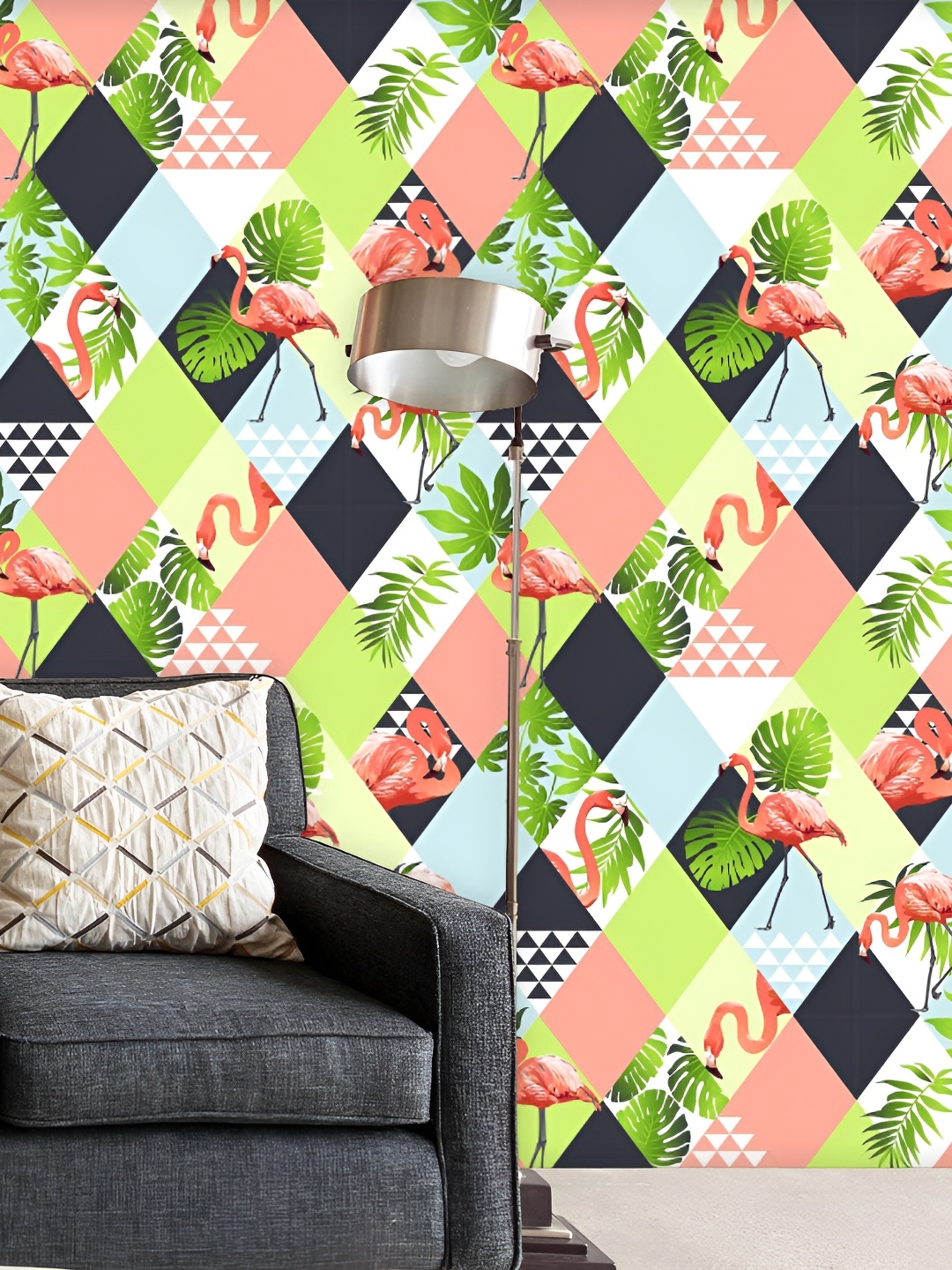 

ArtzFolio Multicolor Botanical Printed Easy-to-Peel & Stick Wallpaper, Multi