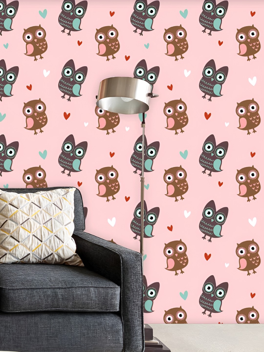 

ArtzFolio Pink & Brown Printed Self-Adhesive Water-Resistant Wallpaper