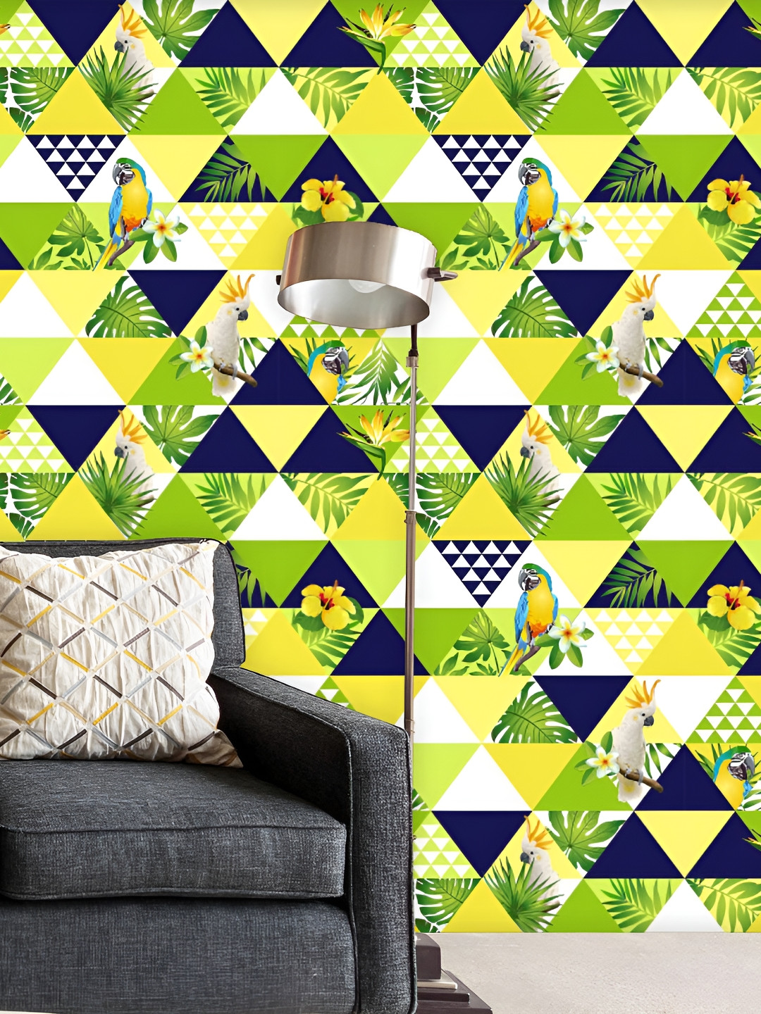 

ArtzFolio Blue & Green Floral Printed Self Adhesive Water Resistant Wallpaper