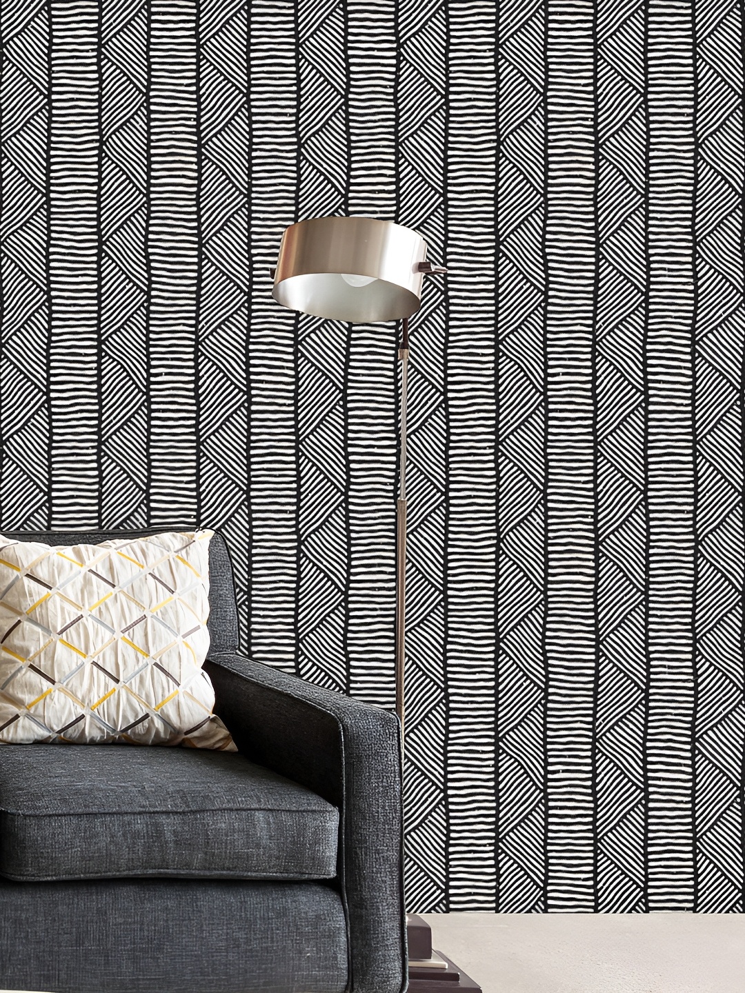 

ArtzFolio White & Black Printed Self Adhesive Wallpaper