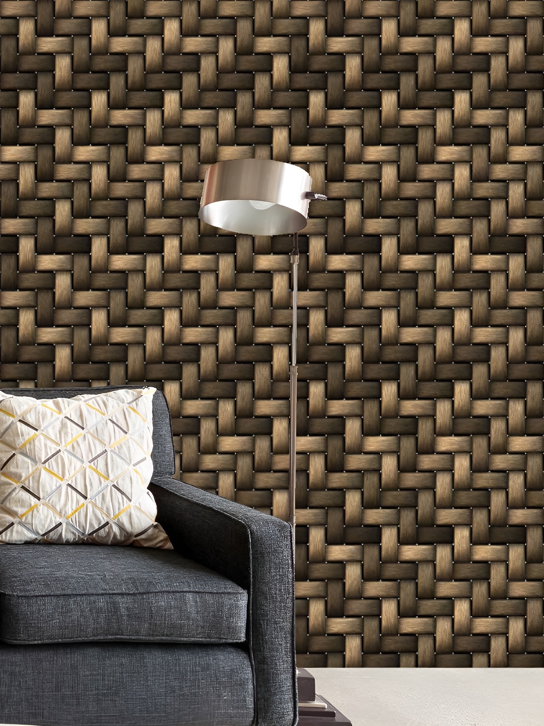 

ArtzFolio Brown & Black Geometric Printed Self Adhesive Water Resistant Wallpaper