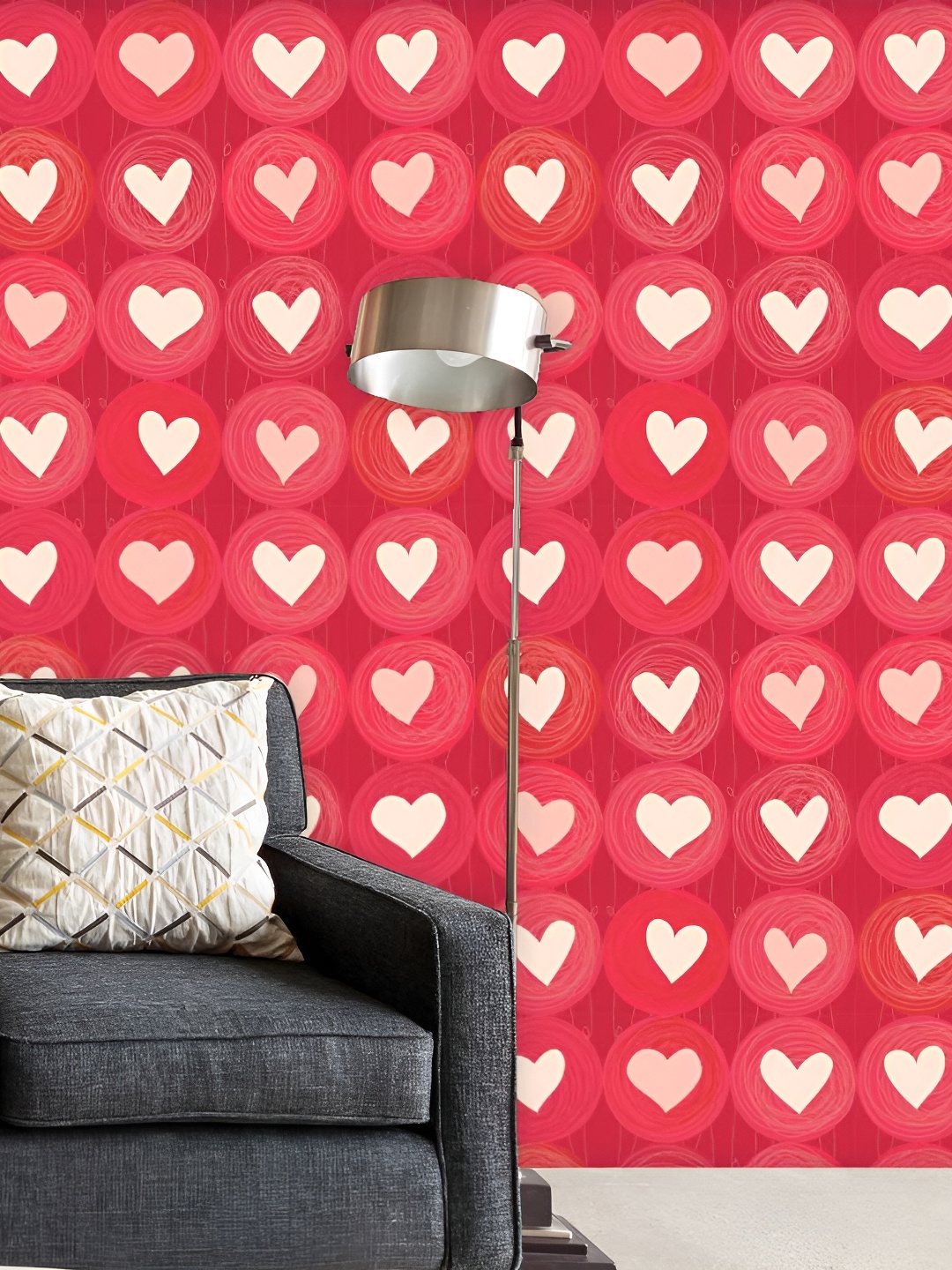 

ArtzFolio Red Printed Self-Adhesive Peel & Stick Wallpaper