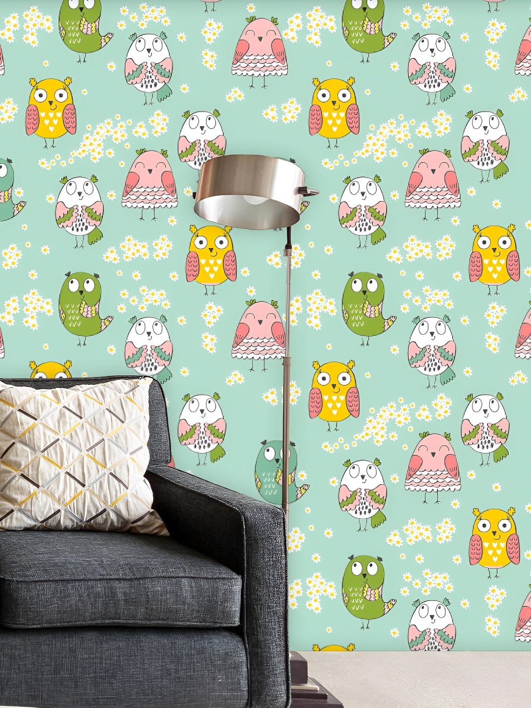 

ArtzFolio Green & Yellow Printed Peel & Stick Wall Decals