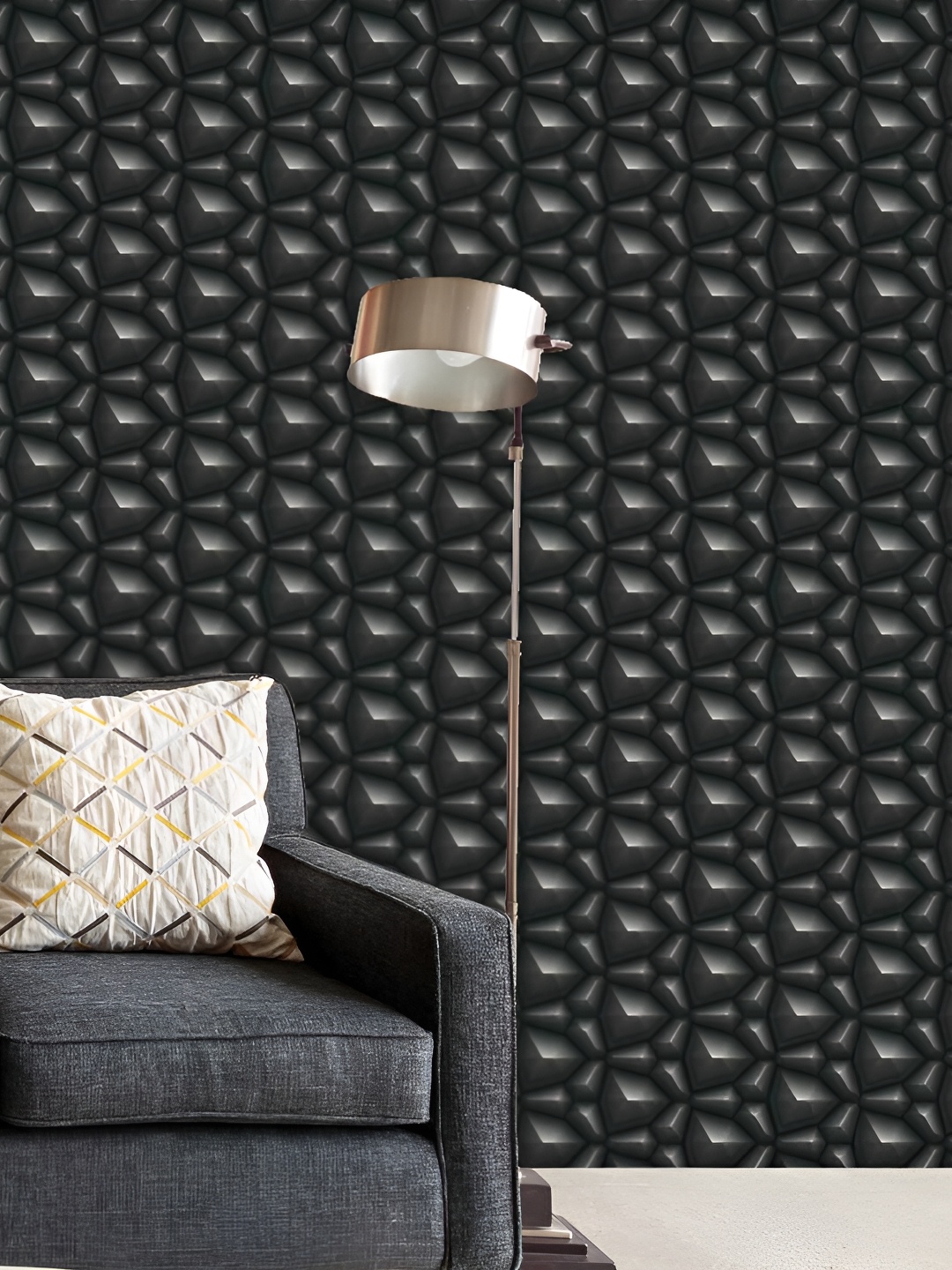 

ArtzFolio 1-Piece Printed Water-Resistant Self-Adhesive Wallpaper, Black